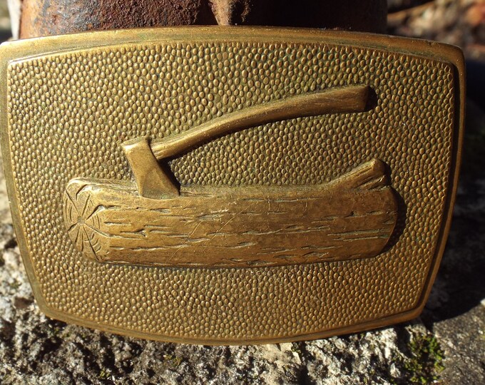 Classic Vintage BSA Wood Badge Boy Scout Belt Buckle Axe and Log Etsy