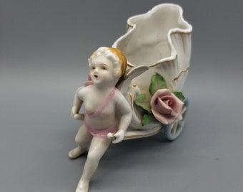 Vintage Cherub Indoor Planter