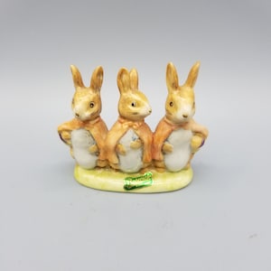 Beatrix Potter&#39;s Flopsy Mopsy & Cottontail Beswick England Bunnies Figurine