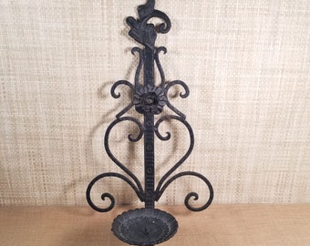 Bougeoirs Brutalistes en Fer Forgé Martelé, 1890s, Set de 2