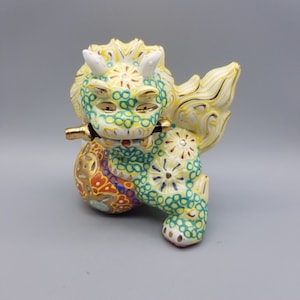 Vintage Moriage Foo Dog Figurine