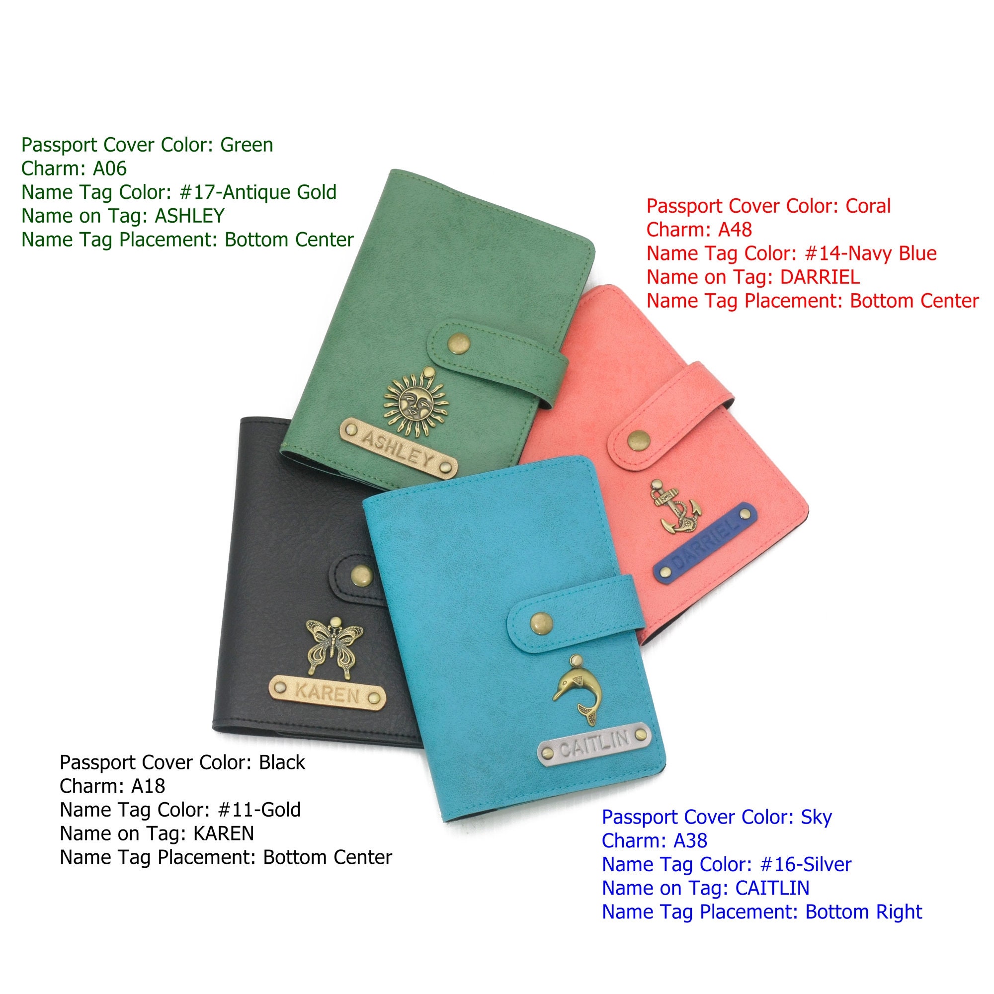 Personalized Passport Holder Personalised Passport Cover Etsy