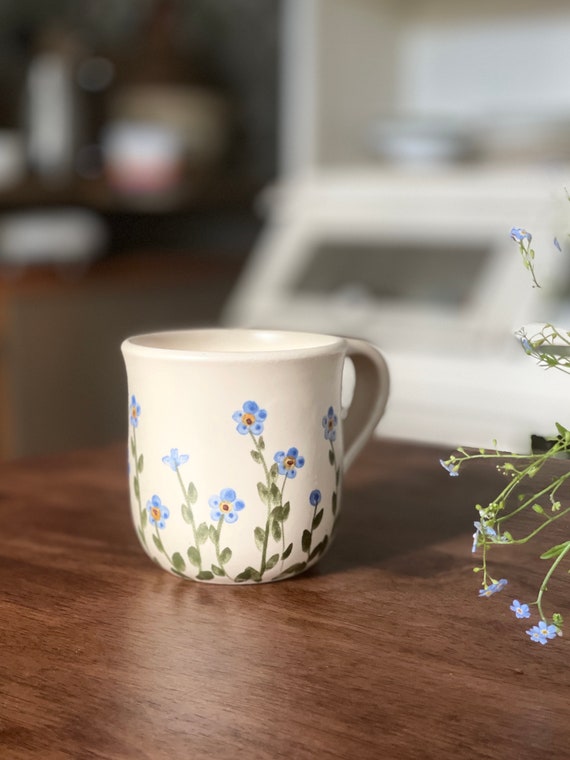 ムスティエ ヴァラージュ 小さなお花柄のお皿 φ22cm A シャンティイ Chantilly ファイアンスフィーヌ 小枝柄 色彩 花