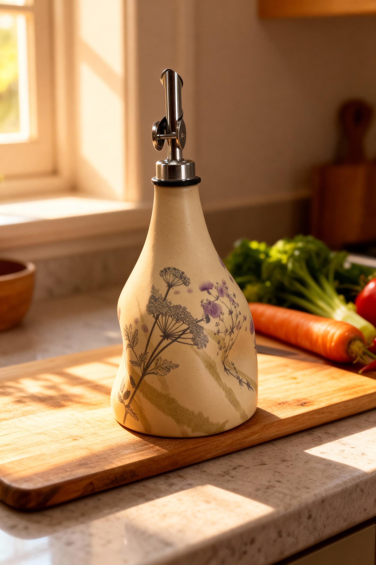 Pottery Oil dispenser bottle