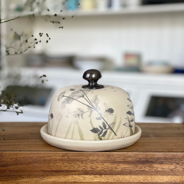 Pottery Butter Dish Etsy