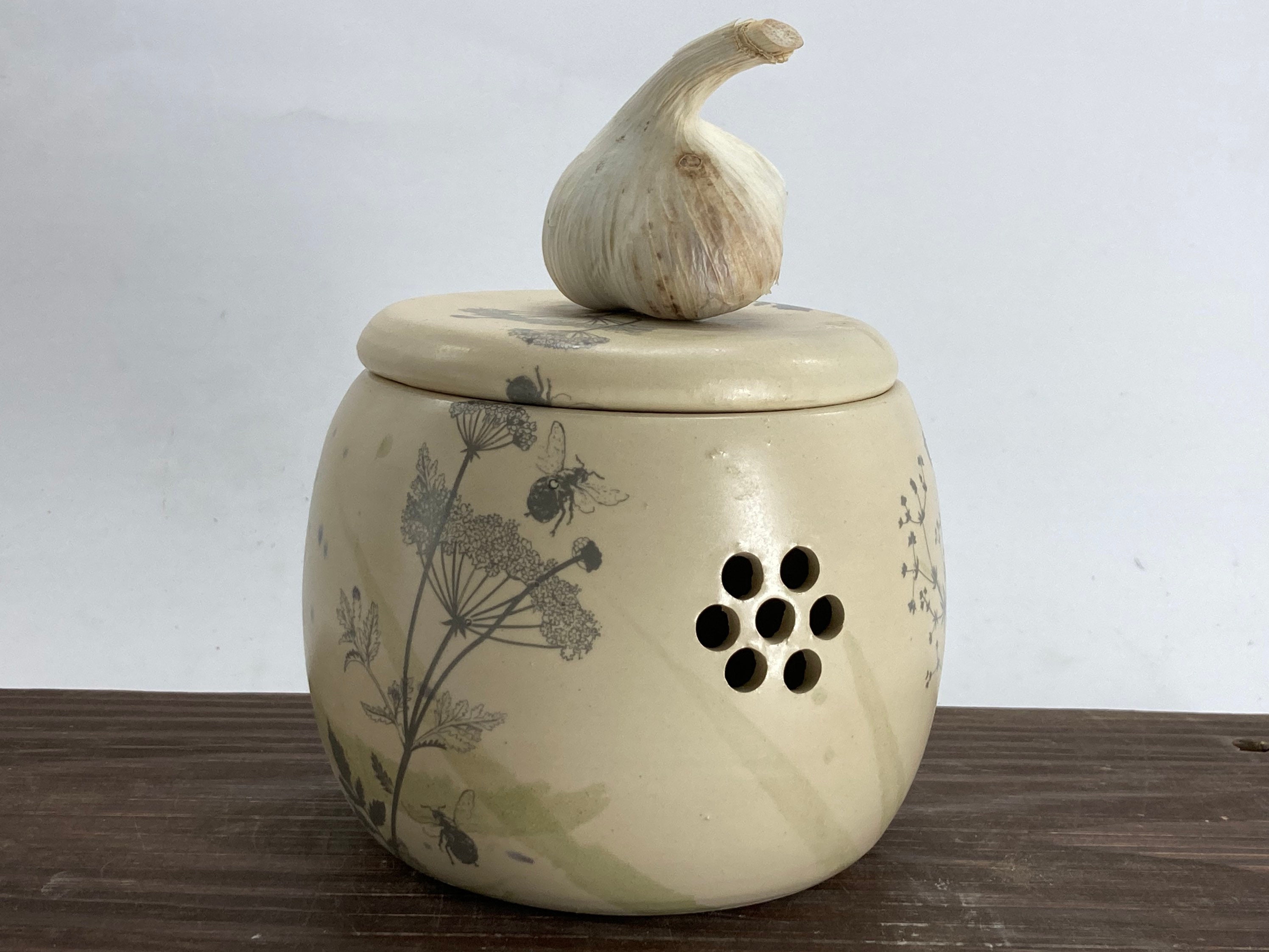 Garlic Keeper Garlic Holder Onion Storage Garlic Jar Etsy UK