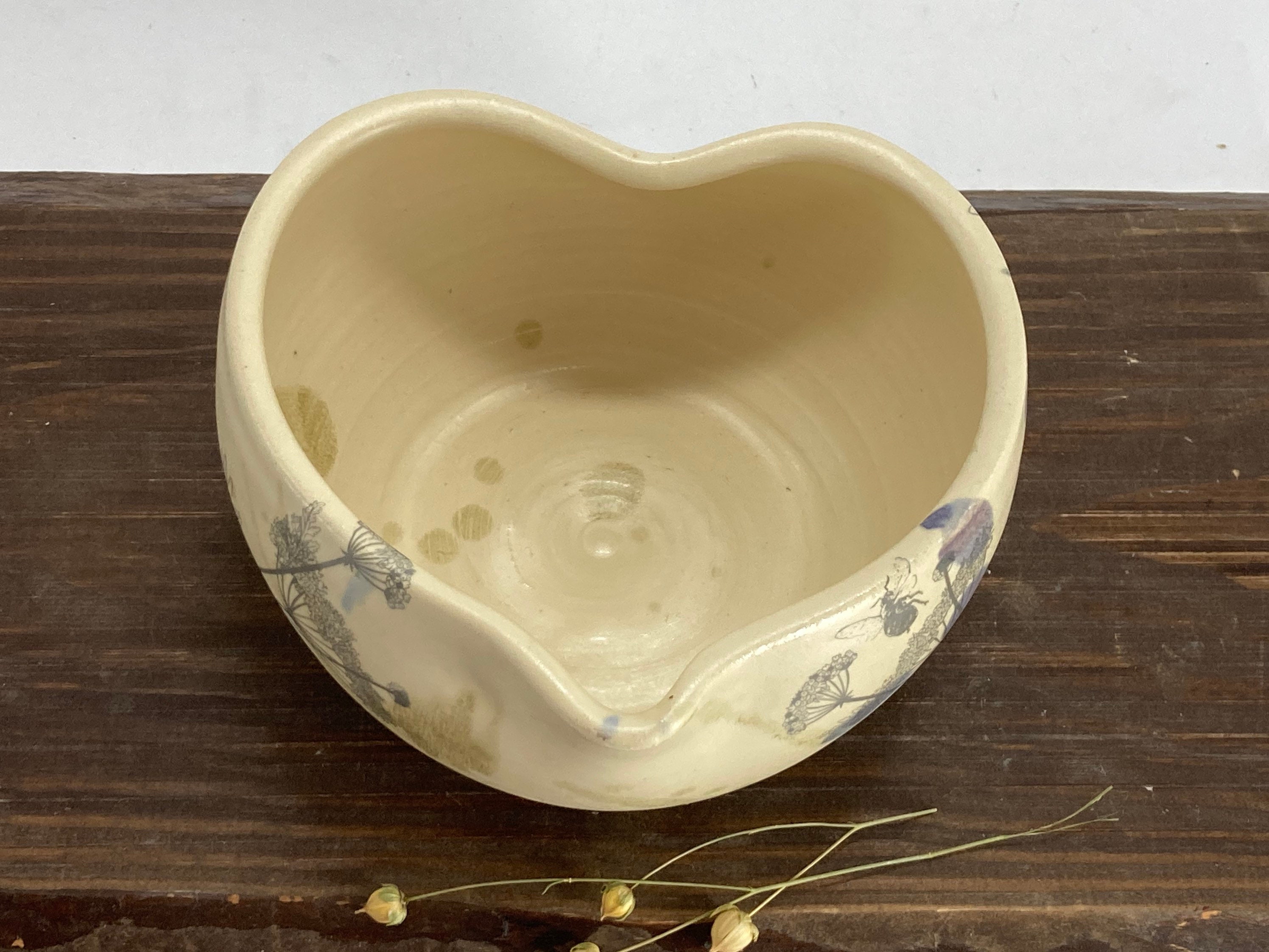Heart pottery bowl heart shaped ceramic bowl. heart bowl Etsy