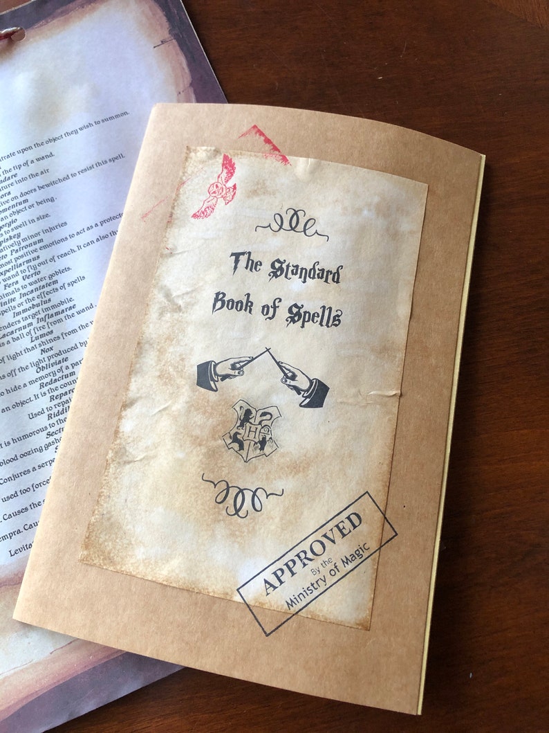 The Standard Book of Spells NotebookHarry Potter List of | Etsy