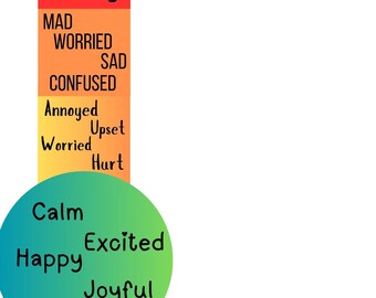 Emotion Regulation Calm Thermometer: Identify, Prevent, and Calm Meltdowns