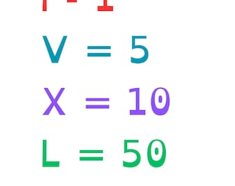 Roman Numerals: Getting Started; 2nd-6th Grade; Homeschool & Public School; Color Coded; Instant Download