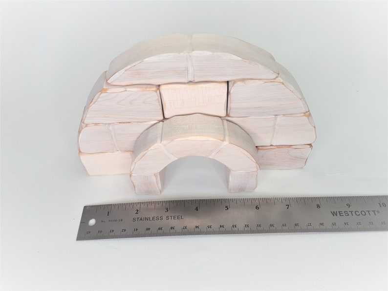 Igloo toy, wooden puzzle, north pole, inuit house, eco-friendly image 6