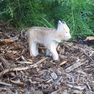 lynx of Canada, wooden toy, eco-friendly toy, forest animal, wooden figurine image 3