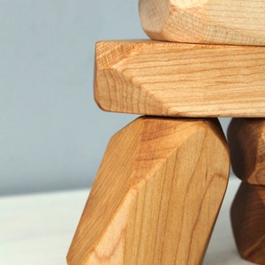 Wooden blocks kit, stackable toy image 5