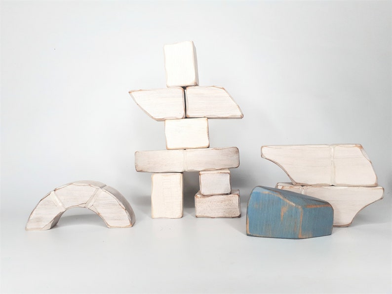 Igloo toy, wooden puzzle, north pole, inuit house, eco-friendly image 4