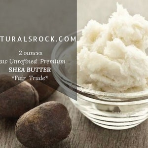 1/8 LB Raw Unrefined Organic Shea Butter *Fair Trade* (2 oz)