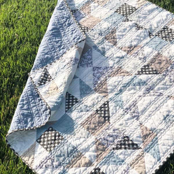 Quilted Baby Blanket Etsy