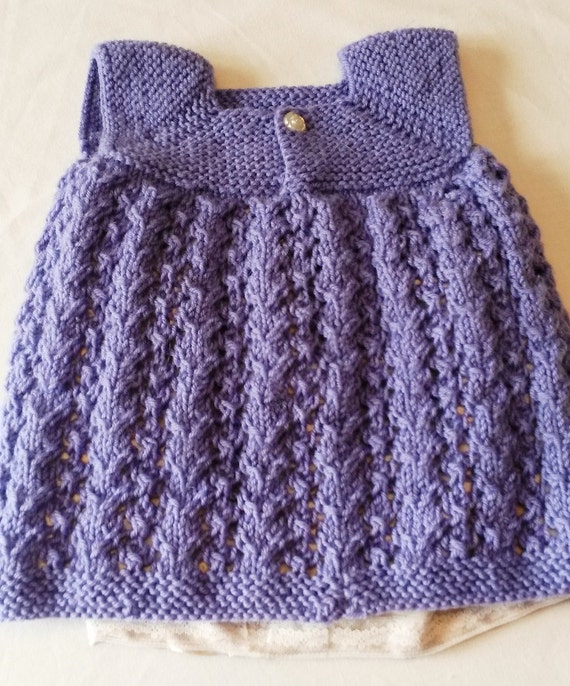 knitted baby frock designs