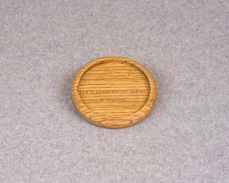 Disc Golf Wooden Mini Disc Marker Disc Made From Oak Wood Etsy