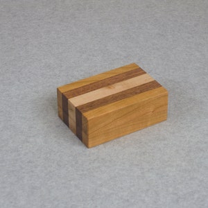 Wooden Storage Box - Handcrafted Small Coin or Trinket Box - Miniature Jewelry Box - Business Card Box - Cigarette Box - Home or Office