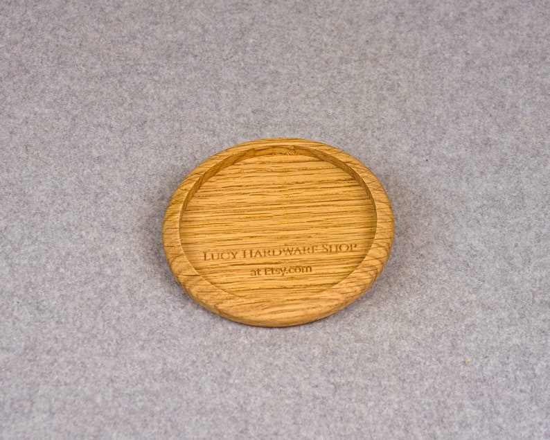 Disc Golf Wooden Mini Disc Marker Disc Oak With Carved Etsy