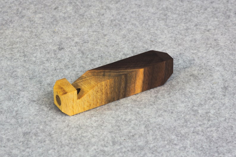 Whistle Single Barrel Wooden Walnut Primitive Wood Image 0