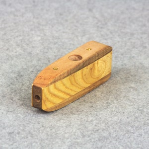 Kazoo - Handmade - Single Barrel - Ambrosia Maple, Honey Locust & Cherry Wood Strips - Wind Instrument - Easy to Play, Just Hum, Don&#39;t Blow