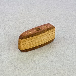 Kazoo - Single Barrel, Hand Sculptured - Easy to Play, Wind Instrument - Handcrafted from Strips of Various Woods - Party Favor - Noisemaker