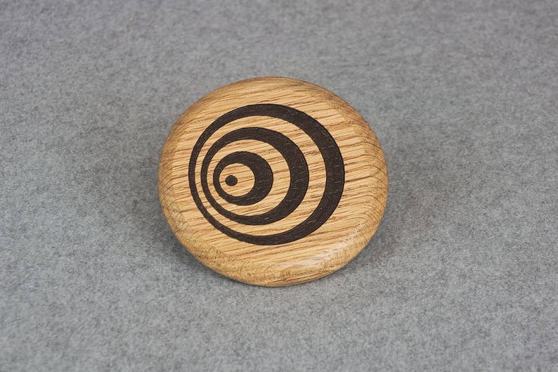 Disc Golf Wooden Mini Disc Marker Disc Made From Oak Wood Etsy