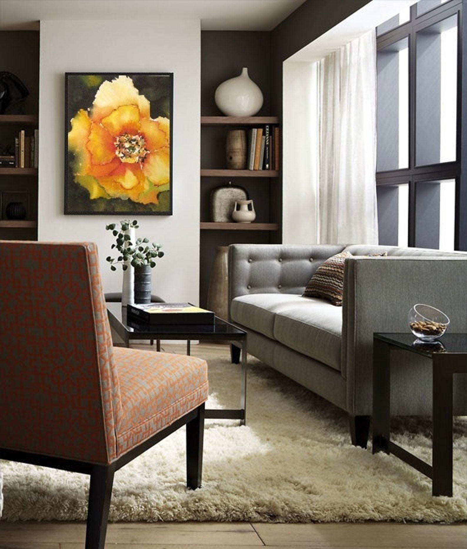 Yellow Wall Art Yellow Flower Art Watercolor PrintYellow | Etsy