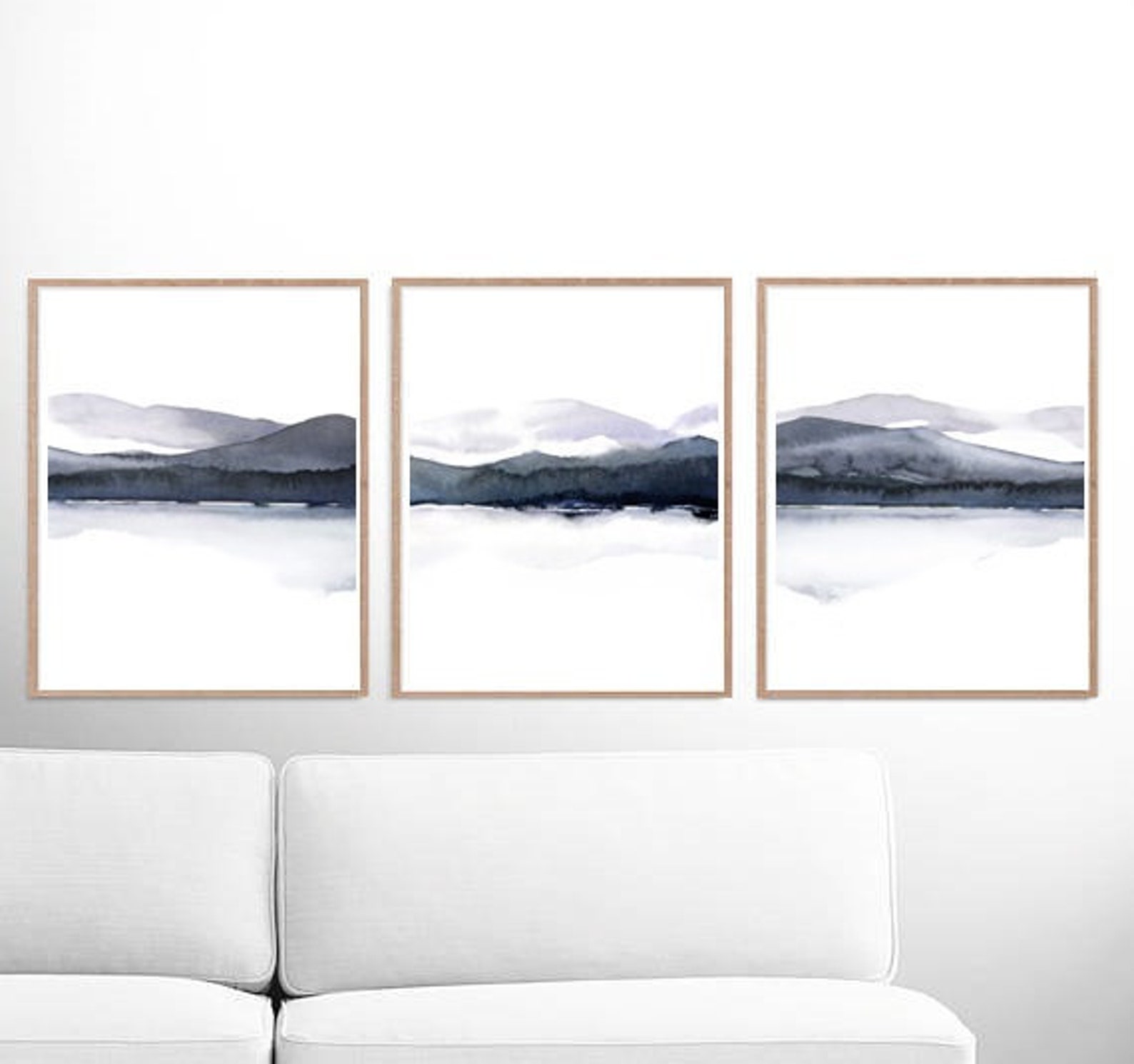 SET of 3 Art Prints Matching Prints Watercolor Painting Etsy