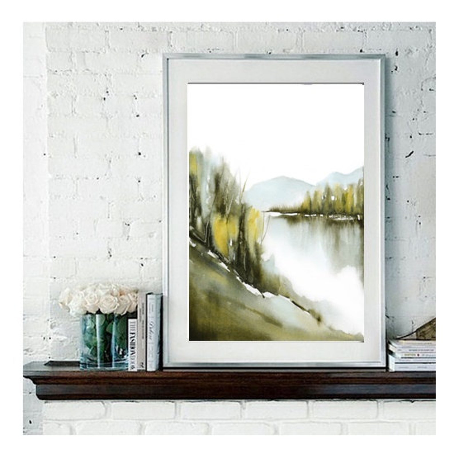 11x1413x198x10 Lake House Decor Pastel Art Watercolor Etsy