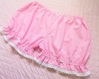 Plus Size Soft Pink Kawaii Lolita Bloomers