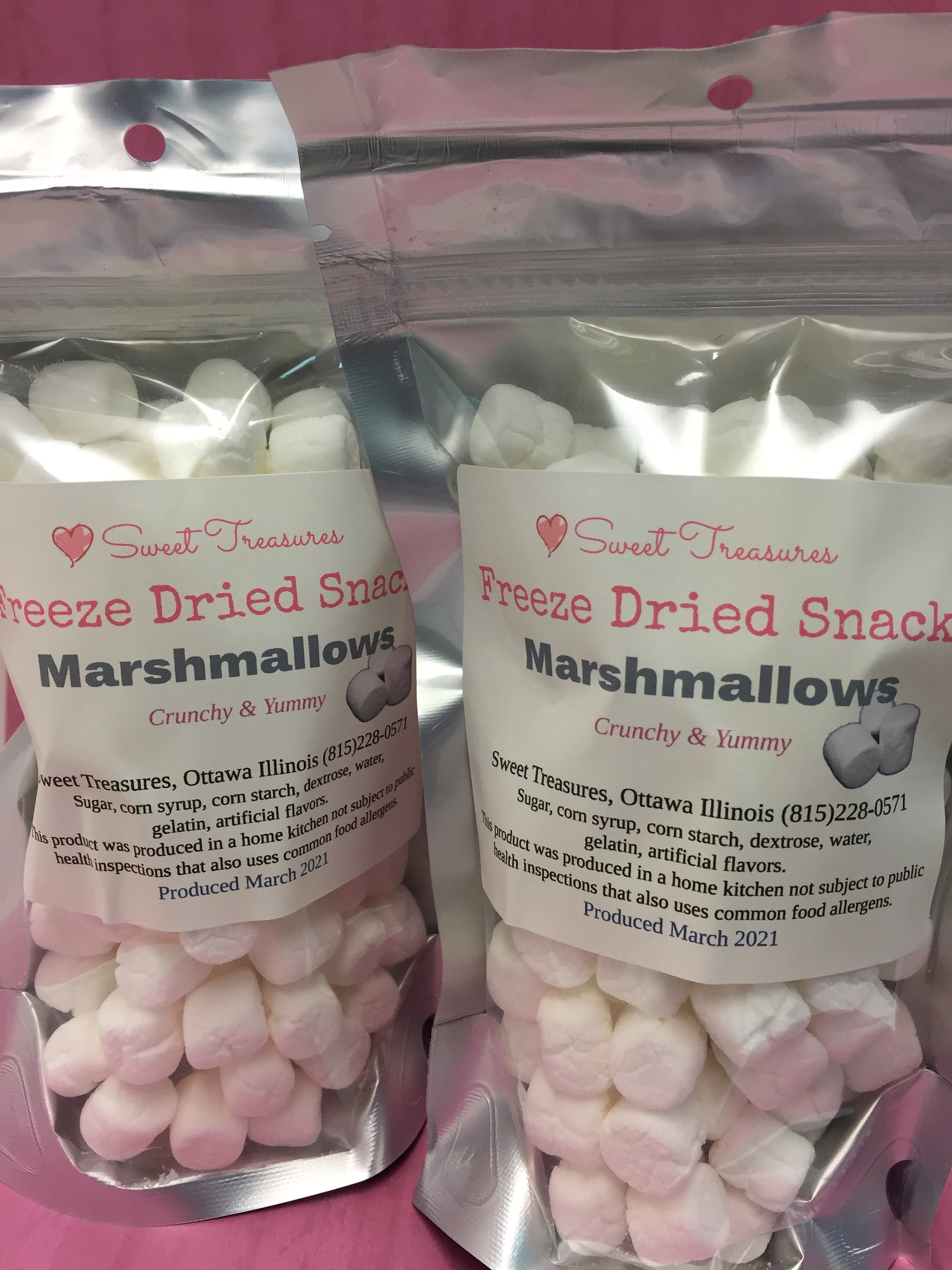 Freeze Dried Marshmallows — Sweet Treasures