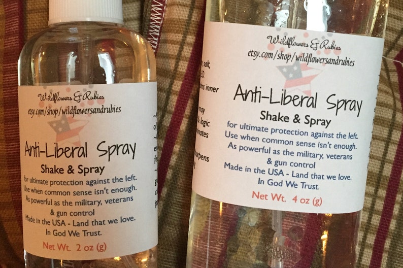 Anti Liberal Spray Etsy