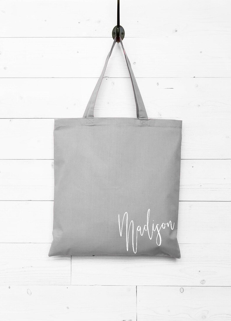 Bridesmaid Tote Bag Bridesmaid Survival Kit Bag Bachelorette Party Favors Purple Canvas Tote Bag for Bridesmaid Gift Bachelorette Gift