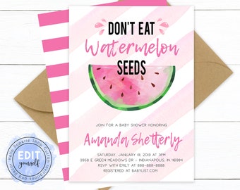 Watermelon Shower Etsy
