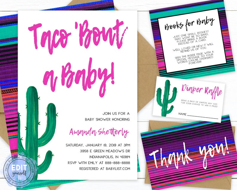 baby shower invitation bundles