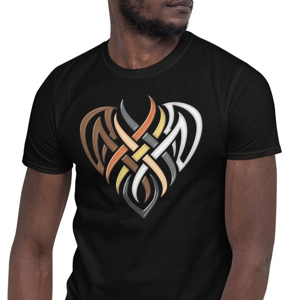 Tribal Bear Heart Unisex Soft T-Shirt | Pride LGBTQ Cub Tee