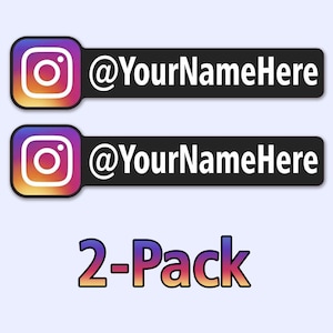 Instagram Stickers Decals for Cars, Trucks, Truckers, Social Media