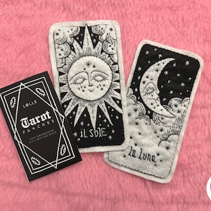 Sonne/Mond Tarot (gestickter Aufnäher)