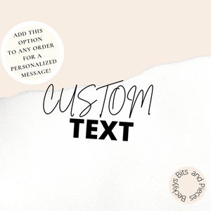 Individueller Text für jede Bestellung in meinem Shop, Erstellen Sie eine benutzerdefinierte Nachricht an Ihre Kunden, Erstellen Sie eine Karte, die Sie lieben, Bild mit benutzerdefiniertem Text