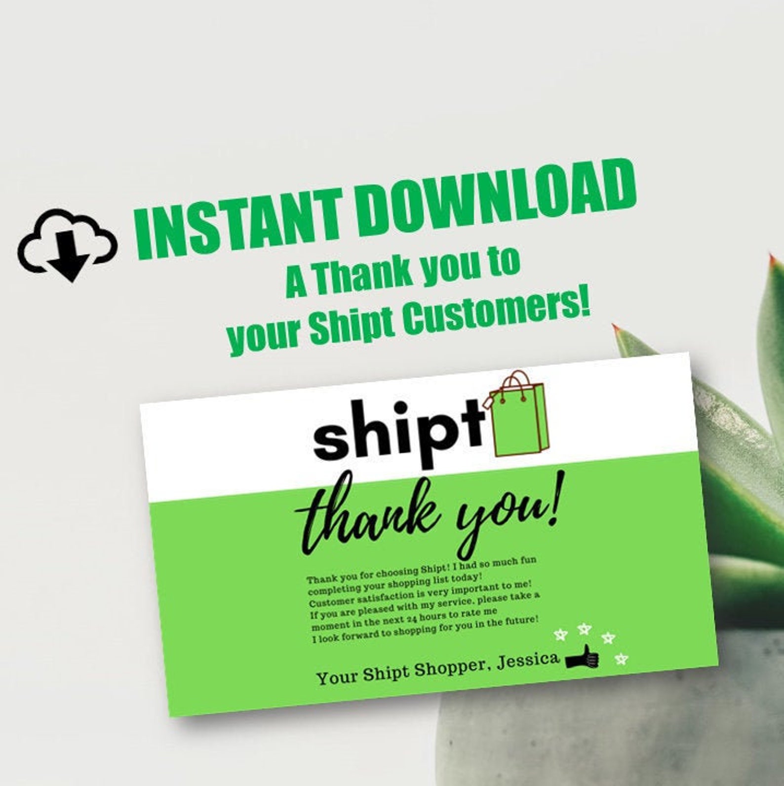 Shipt Thank You 50 Printable Business Cards Shipt Thank You Etsy Shipt Thank You 50 Printable Business Cards Shipt Thank You Etsy