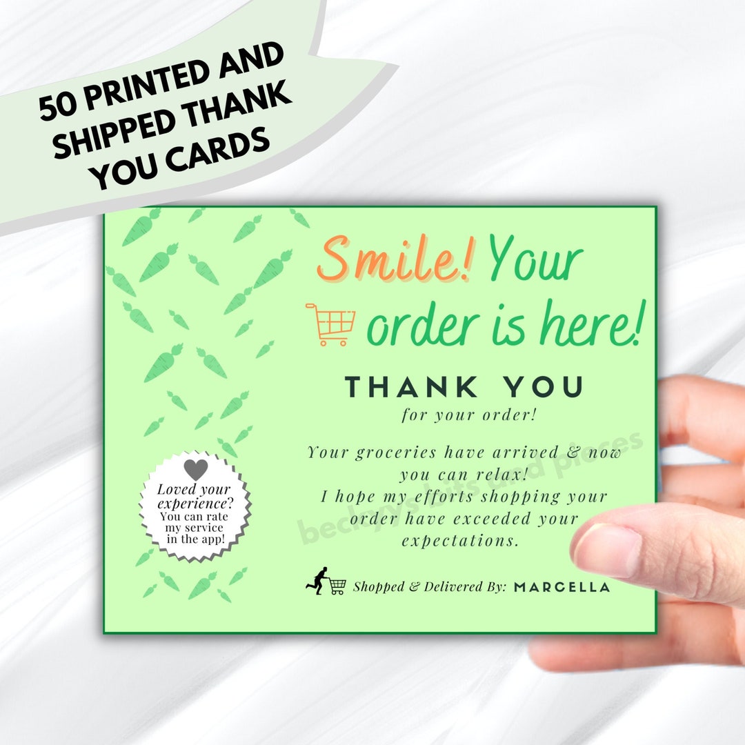 Dropship 50 Thank You Cards - Show Your Appreciation To Your Small