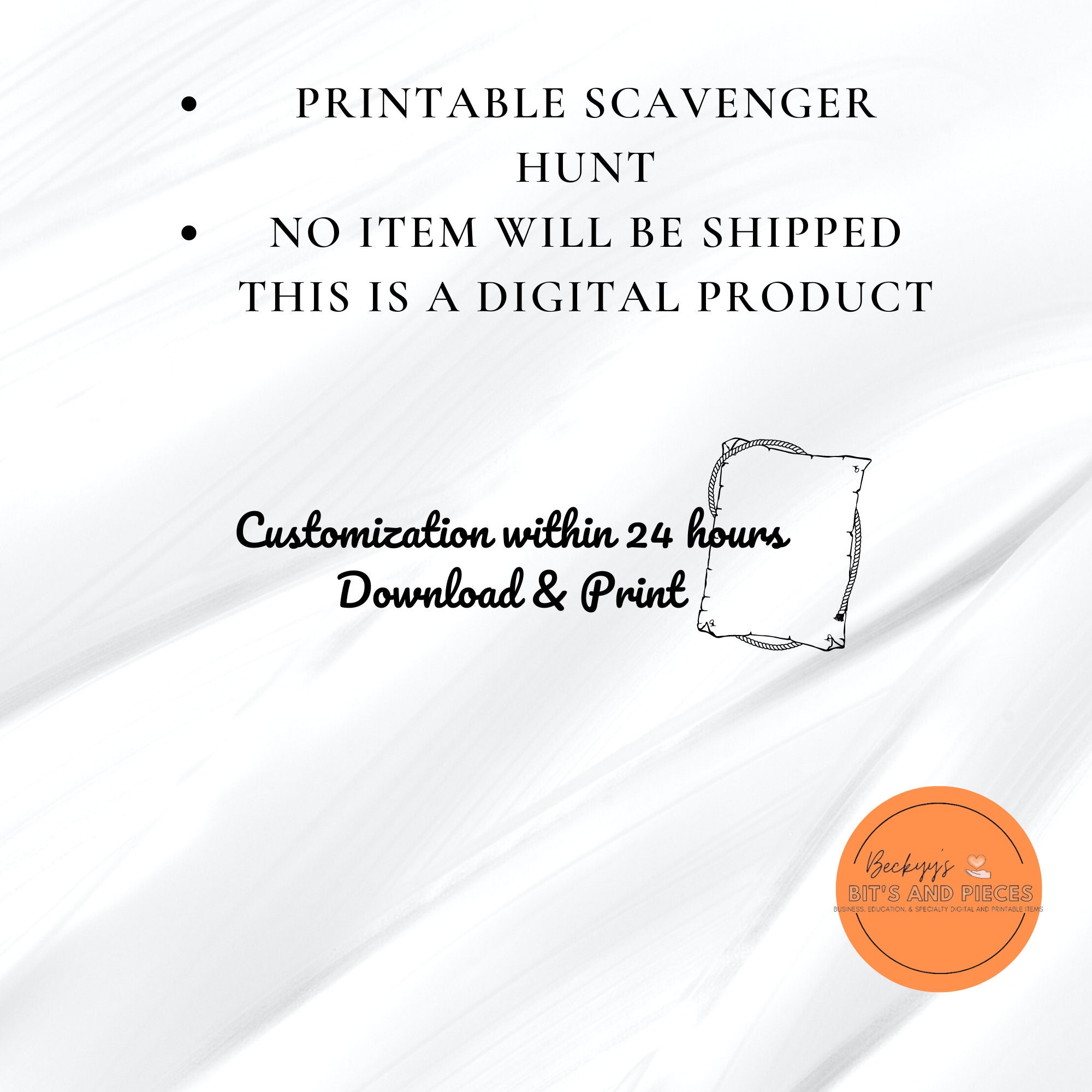 Halloween Scavenger Hunt, Digital Download | Toddler Game or Classroom ...