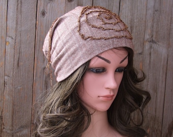 Slouchy Beanie Hat, Hair Loss Headwear, Cotton Beanie, Cancer Headwear, Cute Beanie, Chemo hat, Head Covering, Chemo hats for women