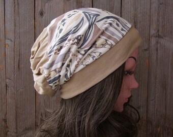Slouchy Beanie Hat, Hair Loss Headwear, Cotton Beanie, Cancer Headwear, Cute Beanie, Chemo hat, Head Covering, Chemo hats for women