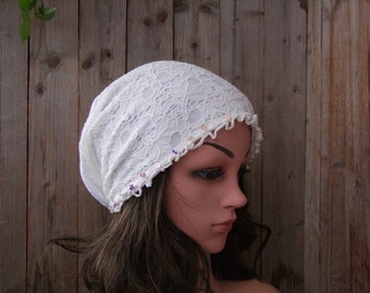 Slouchy Beanie Hut, Haar Verlust Kopfbedeckung, Baumwollmütze, Krebs Kopfbedeckung, süße Mütze, Chemo Mütze, Kopfbedeckung, Chemo Mützen für Frauen