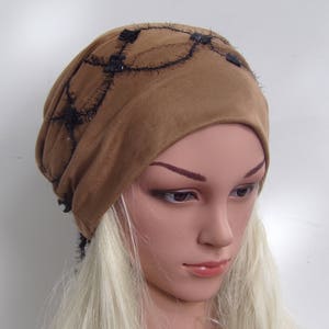 Summer Soft Cotton Slouchy Sleep Beanie Chemo Hair Loss Hat Women Men - View #3