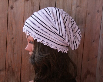 Gorro desleixado - Gorro feminino leve - Gorros para queda de cabelo - Chapéus para pacientes com câncer - Chapéu de quimio - Cobertura de cabeça - Gorro