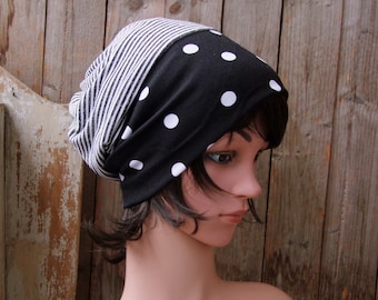 Slouchy Beanie Hat, Cotton Beanie, Cancer Headwear, Chemo hat, Head Covering, Chemo hats for women